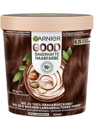 GOOD Dauerhafte Haarfarbe 4.15 Kühles Kastanienbraun Produktbild